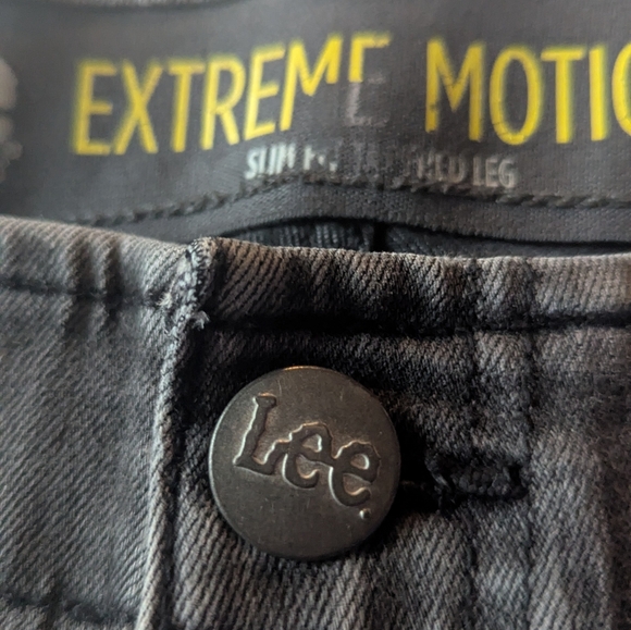 Lee Extreme Motion MVP Jeans Mens 38x29(28) Gray Regular Fit‎ Straight Leg - Picture 4 of 12